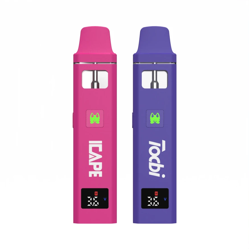 2ml Empty Oil Disposable Vape Screen Display Device Ceramic Cartridge THC Oil E-Cig Disposable Vape Pen