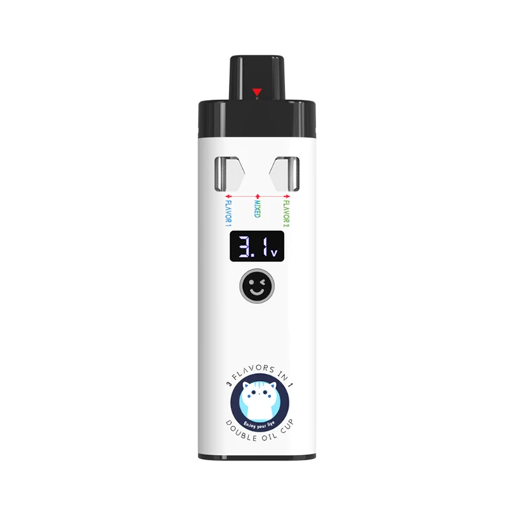 Hot Selling Dual Flavor Preheat Disposable Vape Pen With Preheating For CBD/THC/Delta-8/Live Resin