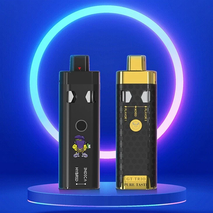 カスタムロゴを受け入れたデュアルチャンバーCBD THC HHC使い捨てVapeペン